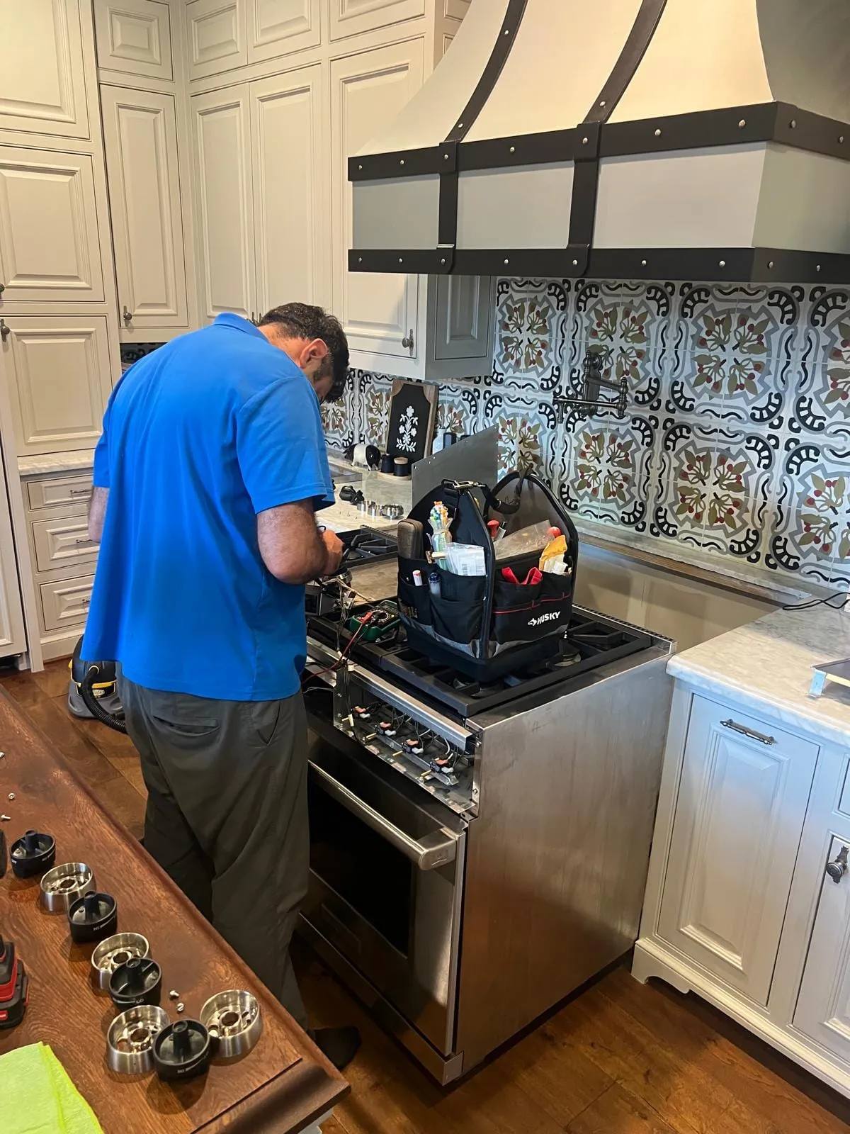 Range repair, by an Optimal Appliance technician